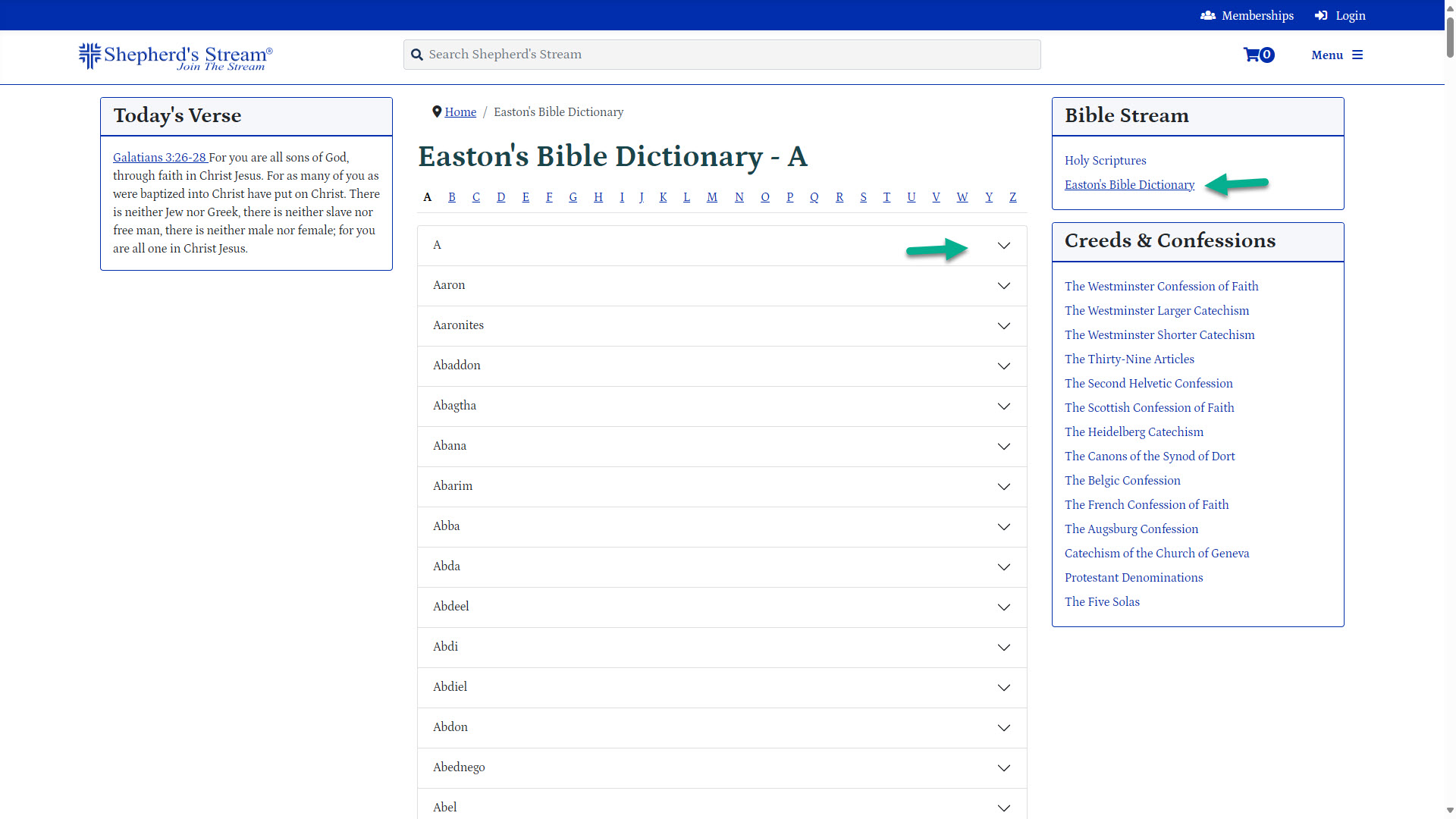 Bible Stream Eastons Bible Dictionary